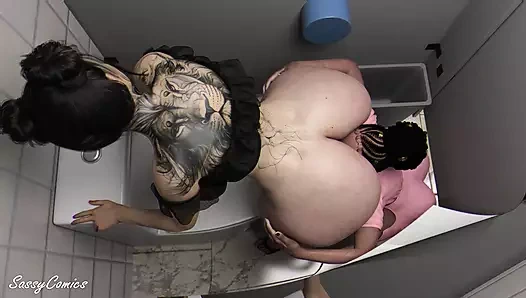 Trans kız burger king tuvaletinde sikiliyor - sassycomics