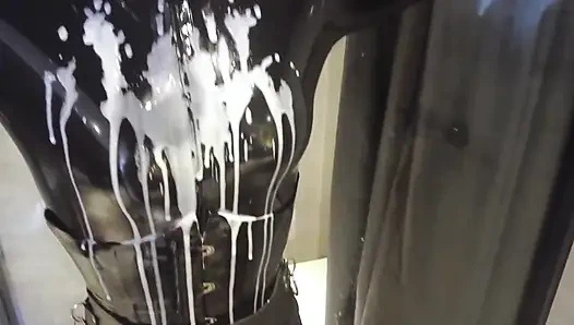 Mz20 - lateks kıyafetli kız cam odada kilitli