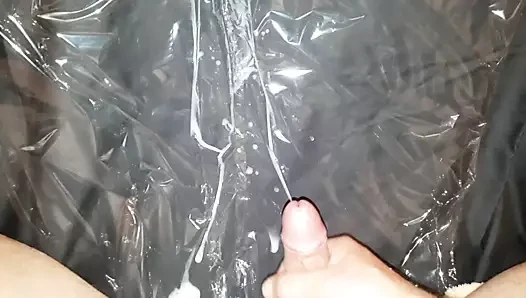 plastik üzerinde boşalmak
