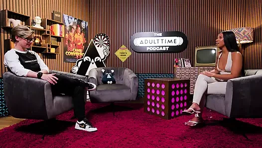 Ameena Green Striptizci kökenleri, osurma videoları ve anime hayranları | Adult Time Podcast