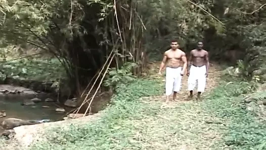 Sıcak dudes lanet ile zevk açık havada alanında