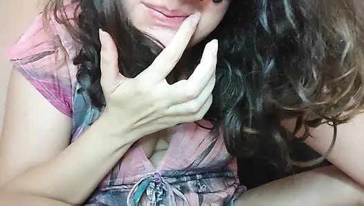 Bir kamera kız gününe büyük ile ateşli sohbet değil