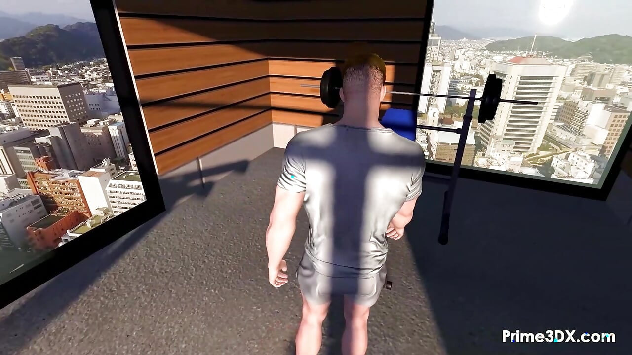 Futanari jimnastik hakimiyeti: Buff adam Prime3DX'te terli bir egzersiz seansında asılı futa tarafından yoğun bir şekilde zevk alıyor