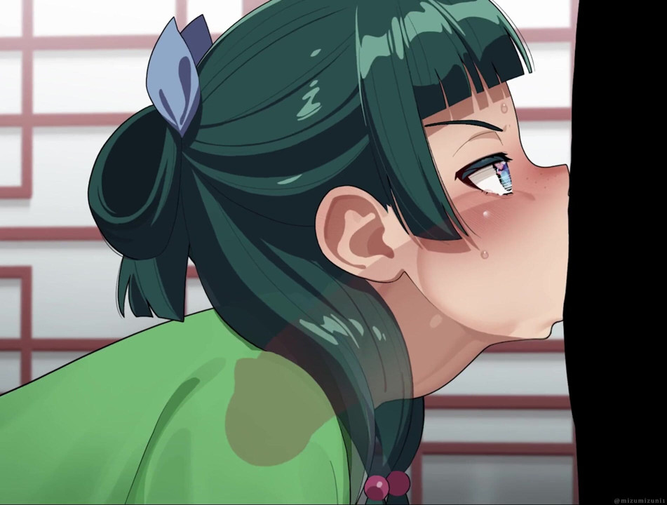 Hentai ekstra gırtlağına kadar alıyor