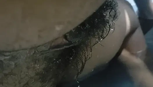 Hot Wife Big Pussy Standing Up On Water, Homemade Sex & Hairy Pussy Close up Carrying