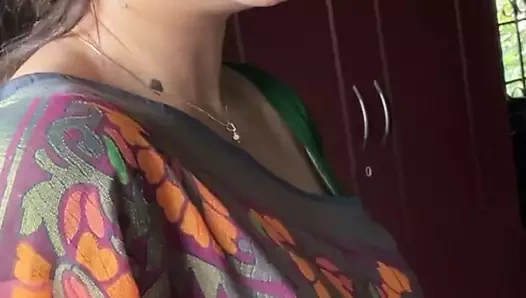 seksi Hint aunty seksi yeşil saree