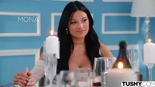 Tushy anal takıntılı mona bestie kelsi ile bf paylaşıyor