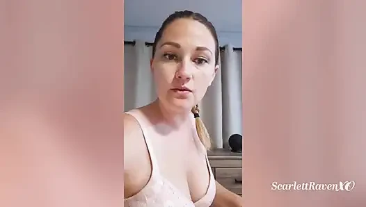 Scarlettravenxo hazırlanıyor ve bir hayran için özel bir gösteri yapıyor