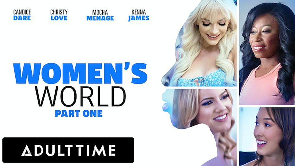 Yetişkin zamanı - kadınların dünyası: kenna james, christy love, candice cesaret ve mocha menage - tam sahne