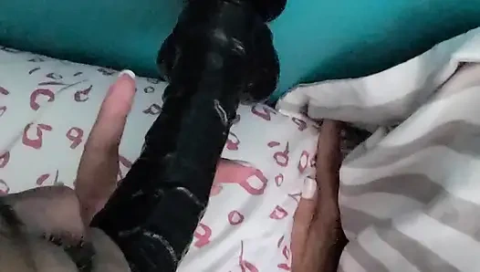 Evli kadın dildo emiyor