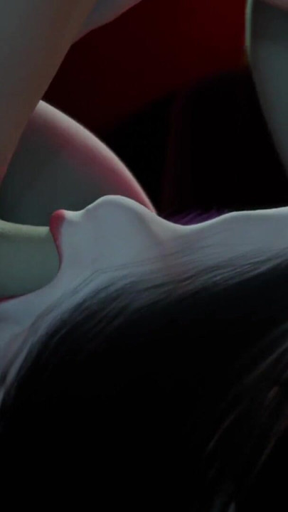 Nexus 3 Neon rüyalar. İri göğüslü esmerle cyberpunk seksi. Aşırı gırtlağına kadar alma | Klip 1