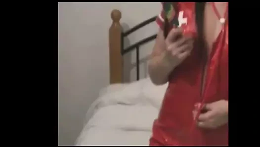 Seni siyah pvc külotla alay etmek çok eğlenceli