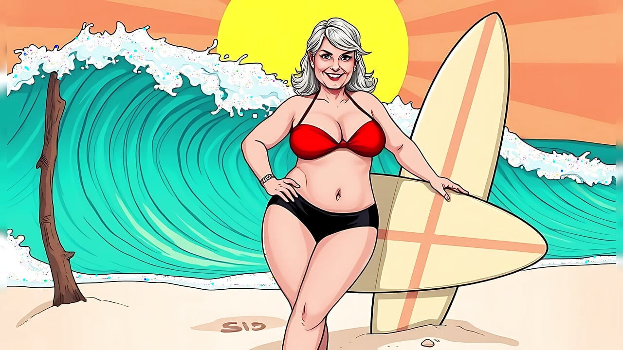 Çizgi film bikini olgunlaşır (çıplak değil)