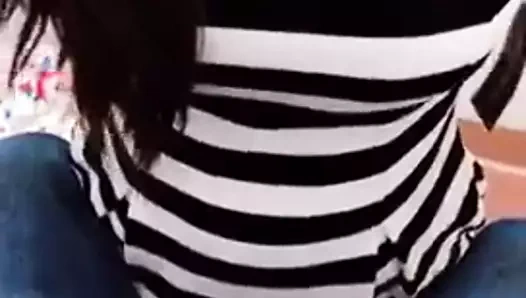 Nri kız emme horoz içinde the soyunma odası