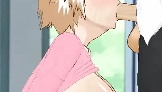 Mitsuki üvey oğluyla arkadaş olduğu için gırtlağını siktirerek ona teşekkür ediyor