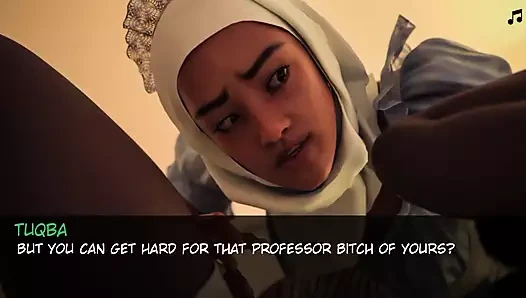 Tesettürlü kız Anna - üniversite profesörü öğrenciyle sevişiyor bölüm 2