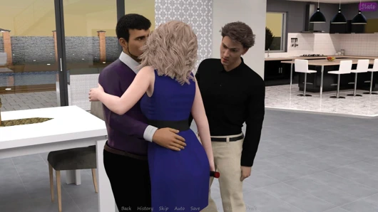 Üvey erkek kardeşimin karısı #44 Alan Justine'i John-highlight'un önünde öptü