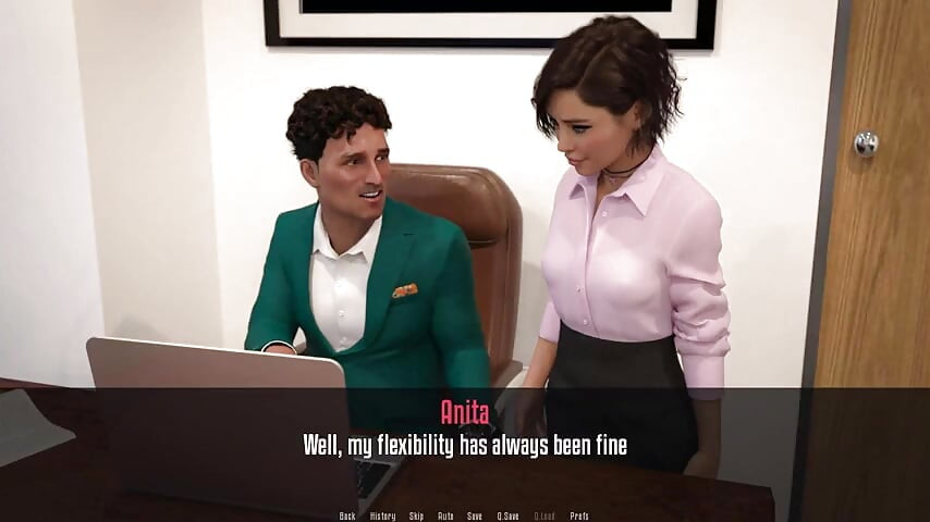 Anita'nın stajı - oyun - rol yapma - yoga ve anal binme