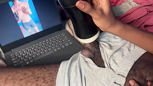 Ateşli kız arkadaşımın videounu izliyorum ve amcığımın tadını çıkarıyorum