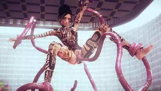 Sansürsüz hentai - tam vücut dövmeli sıcak kız becerdin alır