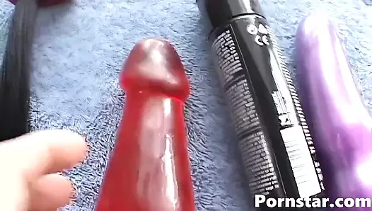 Lezbo kızlar Ashley Blue ve Heather Gables ile çift dildo penetrasyon