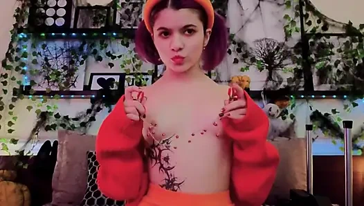 Cadılar bayramı oral seksi tatlı edepsiz günahkarca lezzetli