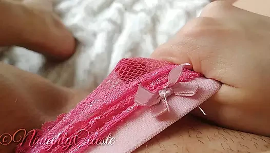 Farklı seksi pembe külotlu ıslak amcık derlemesi