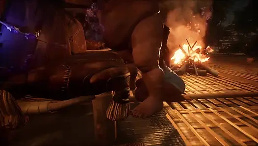 Vahşi yaşam oyunu şişman adam güzel kızı sikiyor