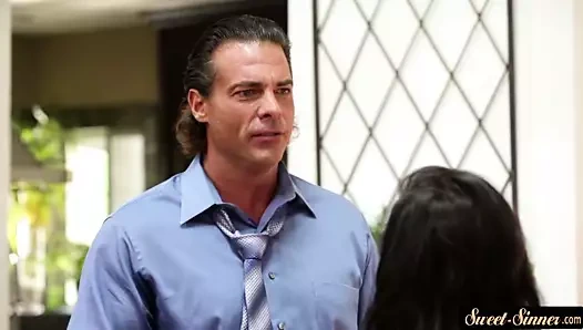 minyon üvey kız berbat tarafından bir şişman horoz