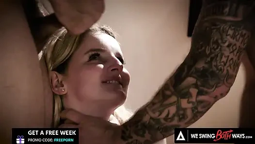 her iki şekilde de eş değiştiriyor - masum genç Eliza Eves biseksüel komşularına veriyor