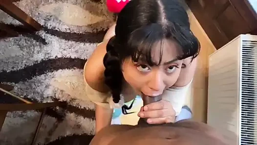 seksi latina çalışır için emmek aşağı bbc