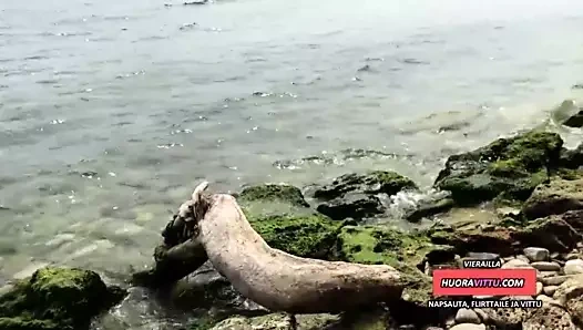 Ihmiset, Jotka Katsovat Ranta Sukupuolta - Julkinen Cum Walk