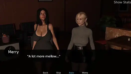 Ateşli evli kadın: Merry ve Jenny dışarı çıktı