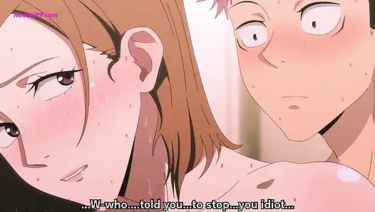 Yuji'nin yarağı ilk darbede Nobara'nın g noktasını buldu - bullseye