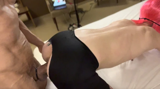 The hottie var doggystyle için onu için bust ona kedi