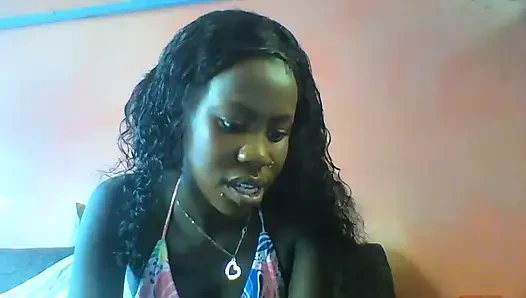 Zenci kız makyaj fetişi!