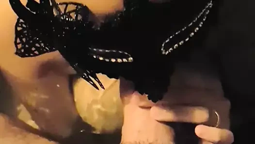 çok İtalyan karısı - cum yeme ile oral seks