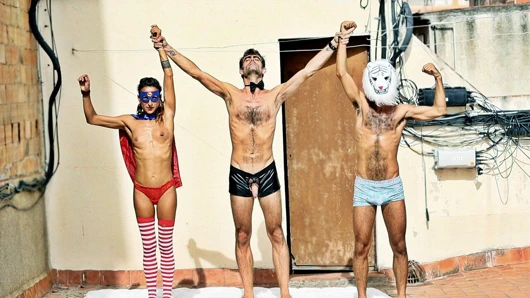 Seks dövüşü! mmf üçlü dövüş