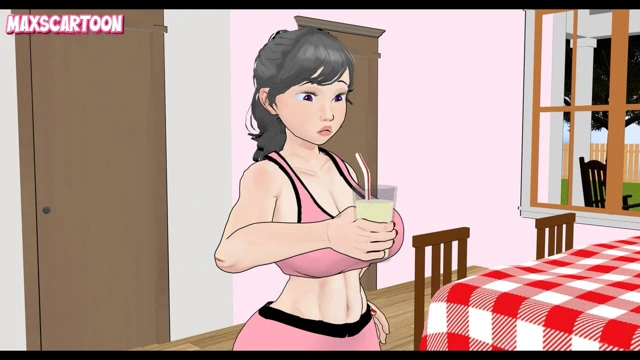 Stepbrother Ethan's banana smoothie