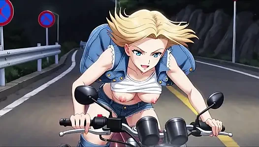 Android 18 ejderha topu 3 boyutlu yetişkin animasyonlarında ateşli son derece baştan çıkarıcı erotik pozlarda mükemmel vücudunu azdırıyor