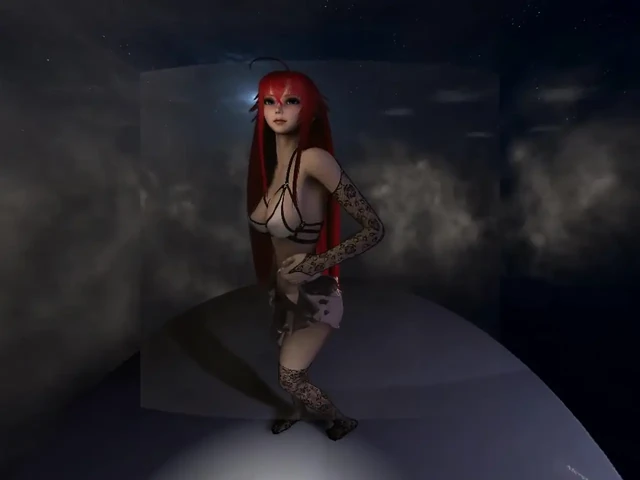 Rias раздевается