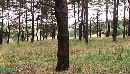 Yabancı yine ormanda benim külot sağladım