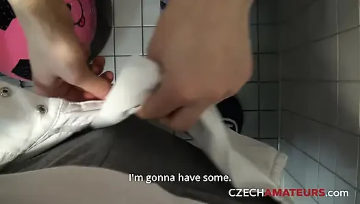 Beautiful young woman fucks in public (Czech Amateurs)