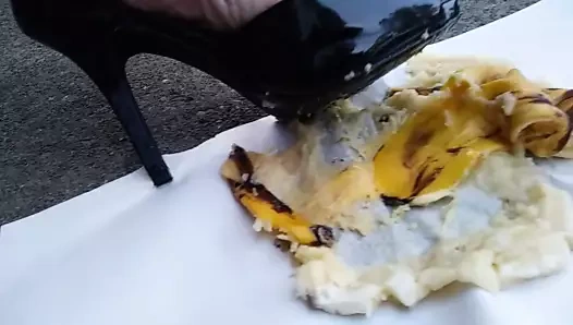 Bellasfinef33t siyah topuklu muz ezme