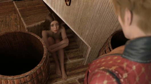 Şehvetli yolculuk #1 Clyde gemide köle bir kız buldu