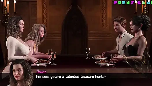 Nadia'nın hazinesi - hazine odasında rimjob (1-3)