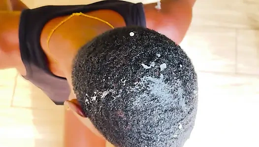 Yeni yüz ince zenci mina sert yüz sikişi ve kısa saça boşalma