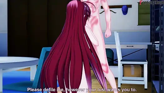 Rias Gremory ve Akeno ateşli üçlü seks - dxd ntr madness series