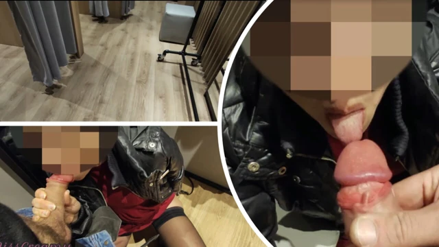 Ateşli öğretmen mağazanın soyunma odasında herkesin içinde ve boşalmama yardım ediyor - misscreamy