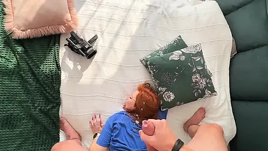 Geminin fahişesi için bir sperm denizi! Daha fazla boşalmaya ihtiyaç var.